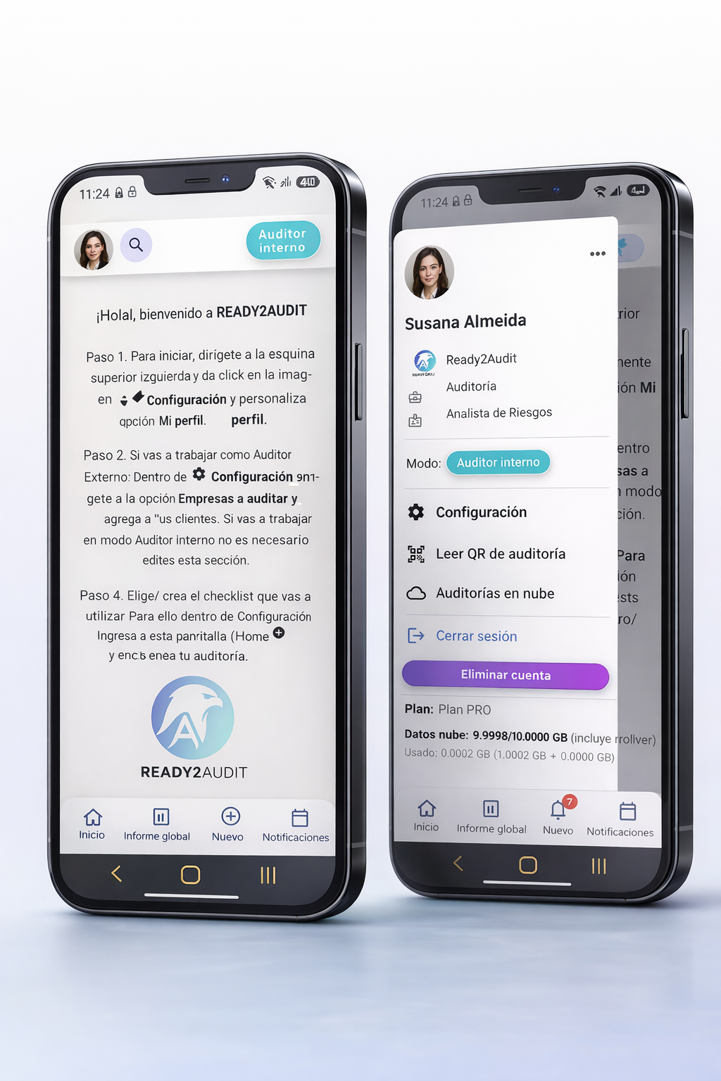 Vista de la app Ready2Audit